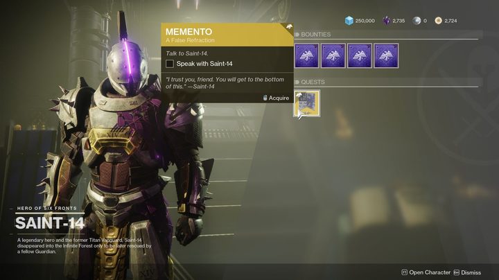 Destiny 2 Bastion Quest