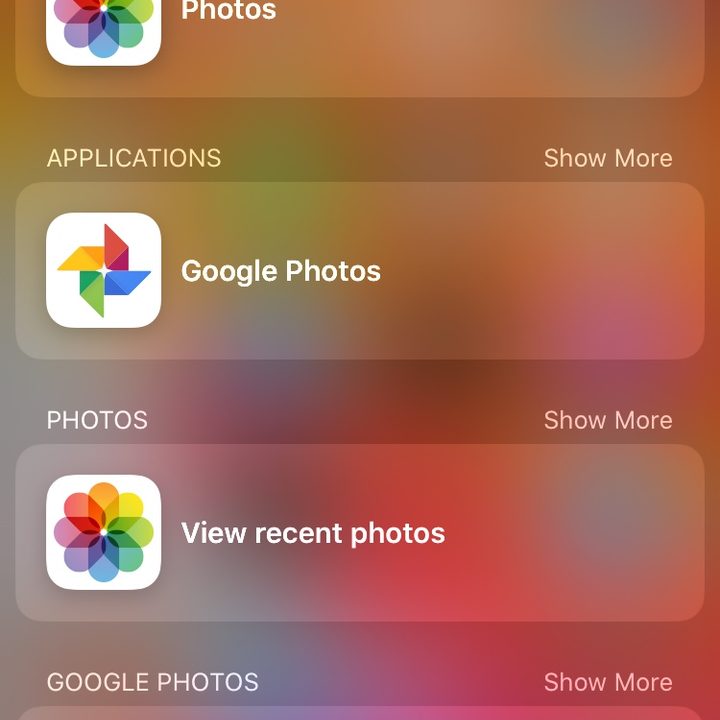 App layout search