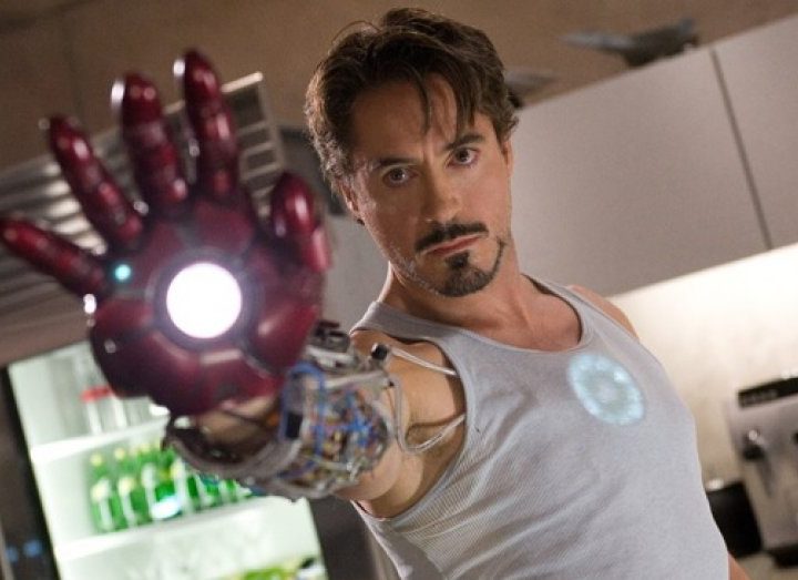 Robert Downey Jr. in Iron Man.