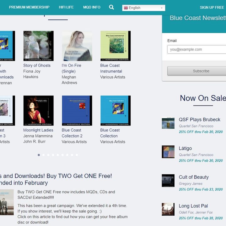 Blue Coast Music/Downloads Now!