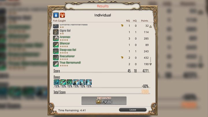 FFXIV ocean fishing multipliers