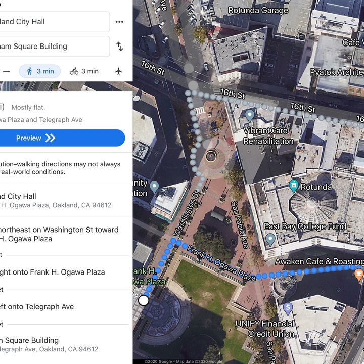 Google Apple Map comparisons