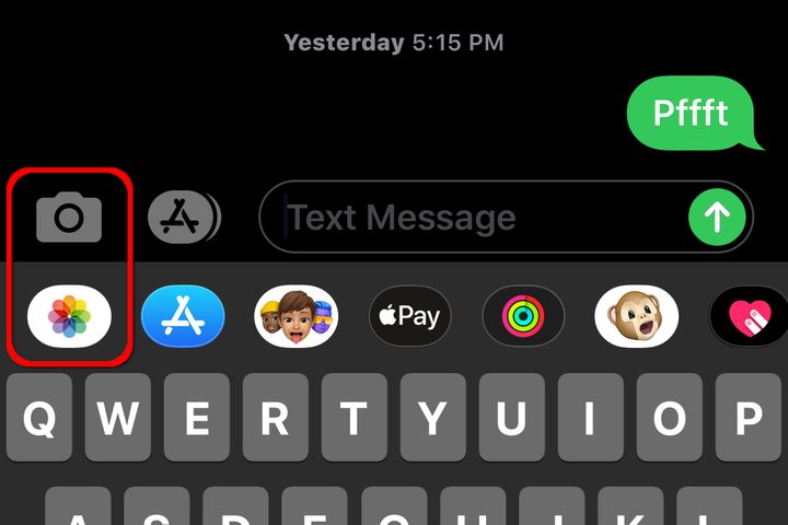 iMessage Add Photo