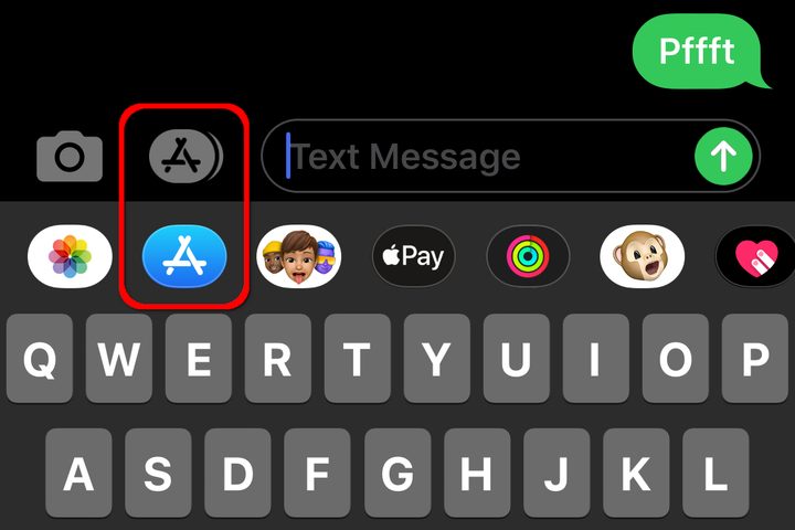iMessages App Drawer