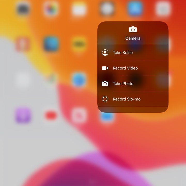 iPadOS Control Center