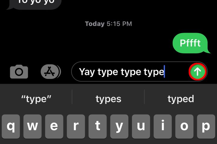 iPhone Send Your Message