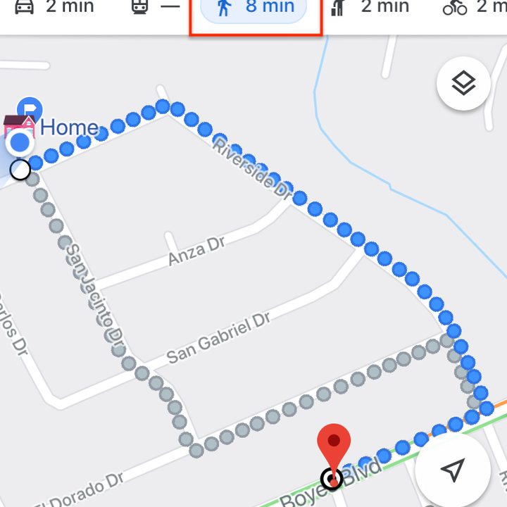 Google Maps live view