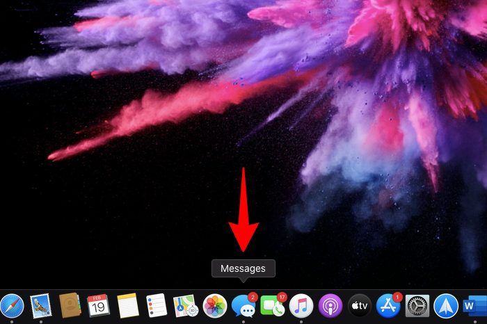 MacOS Open Messages