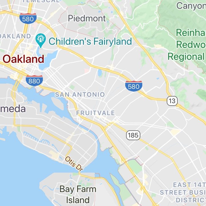 Google Maps magnification