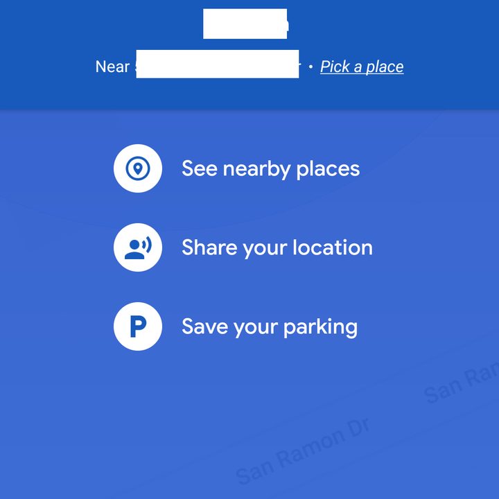 Google Maps parking