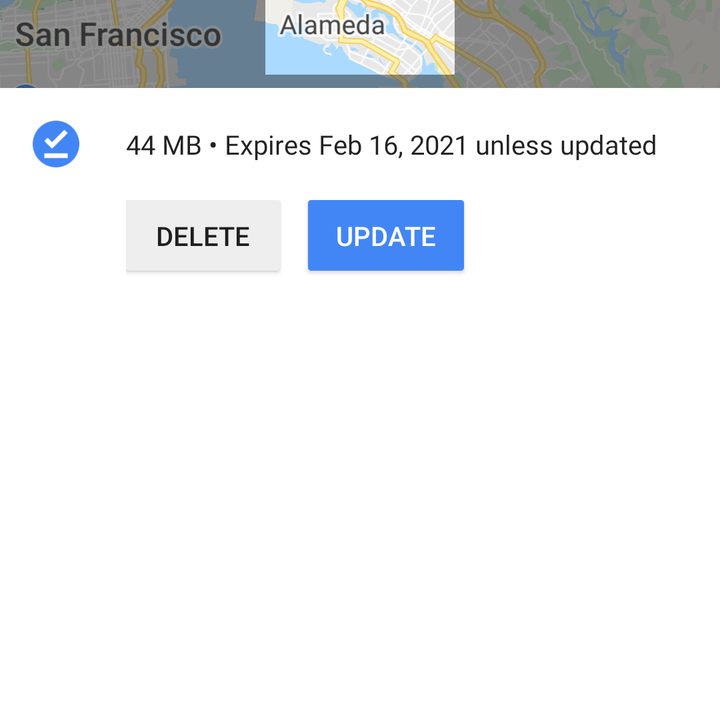 Google Maps offline