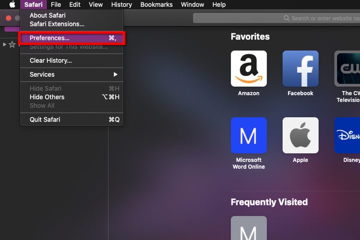 Safari Preferences