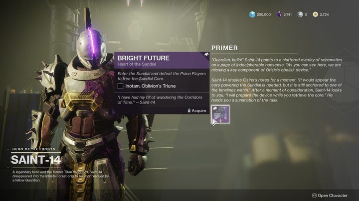 Destiny 2 Bright Future quest