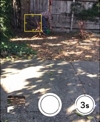 Apple Watch Camera Remote. yellow key.