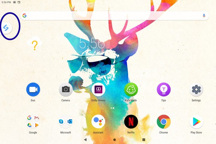 Yoga Smart Tab screen