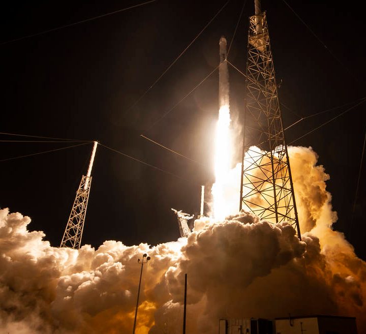 SpaceX's Dragon lifting off on a Falcon 9 rocket from Space Launch Complex 40 at Cape Canaveral Air Force Station in Florida on Saturday, May 4, with research, equipment, cargo and supplies that will support dozens of investigations aboard the International Space Station.