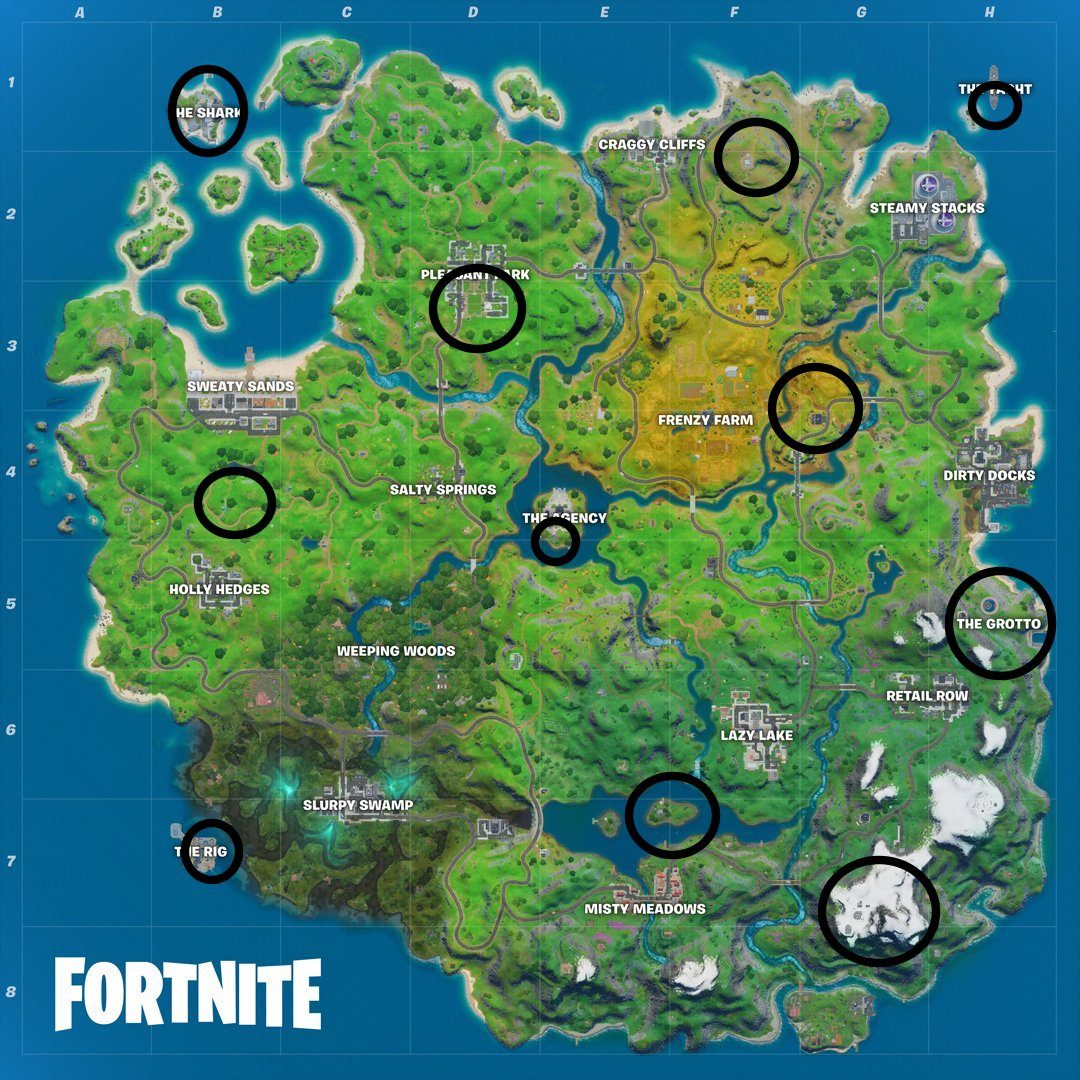 Fortnite Helicopter Locations