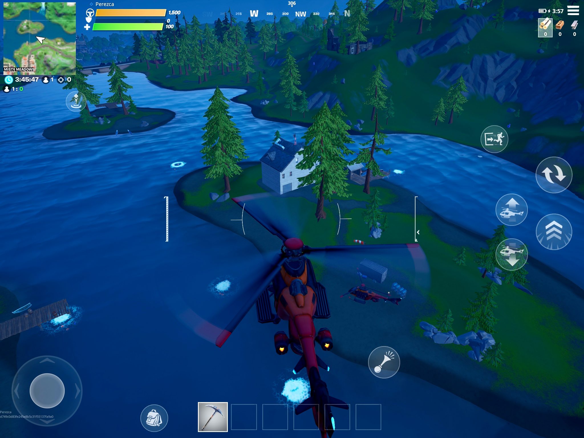Fortnite lazy lake helicopter