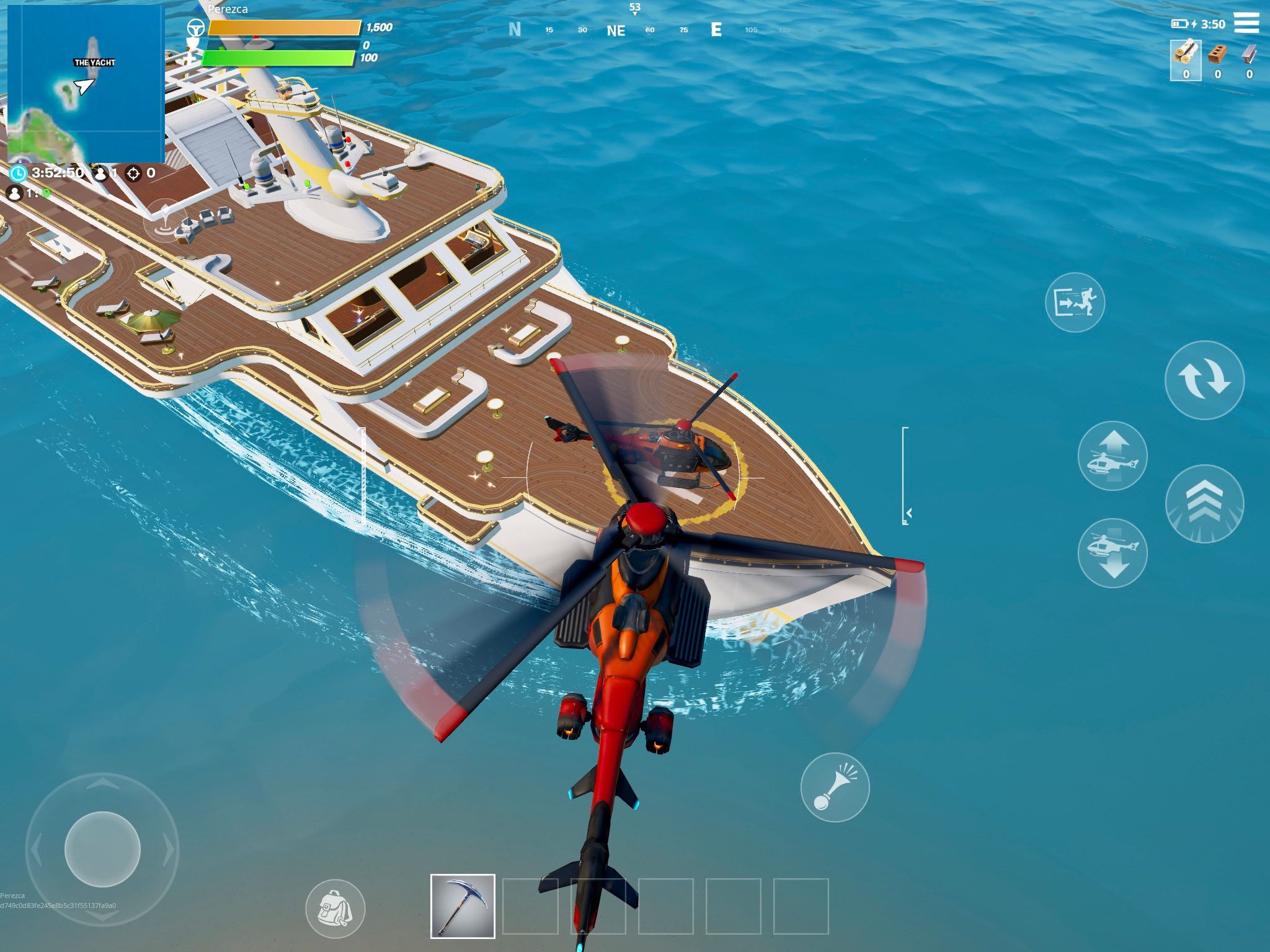 Fortnite yacht helicopter