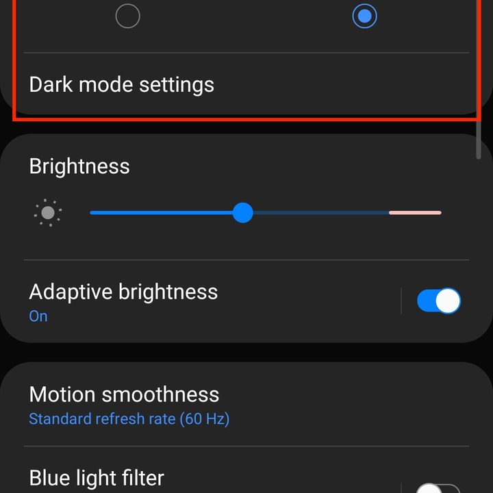 galaxy s20 ultra tips tricks settings dark mode setting