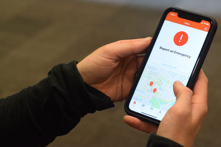 HazAdapt app in use