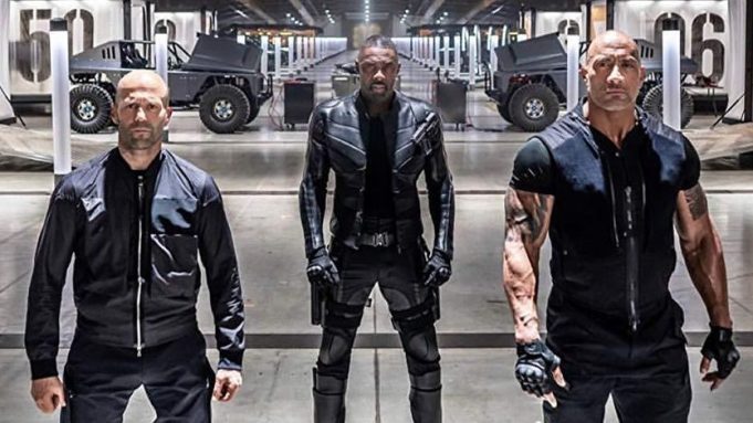 Jason Statham, Idris Elba, and The Rock in Hobbs & Shaw