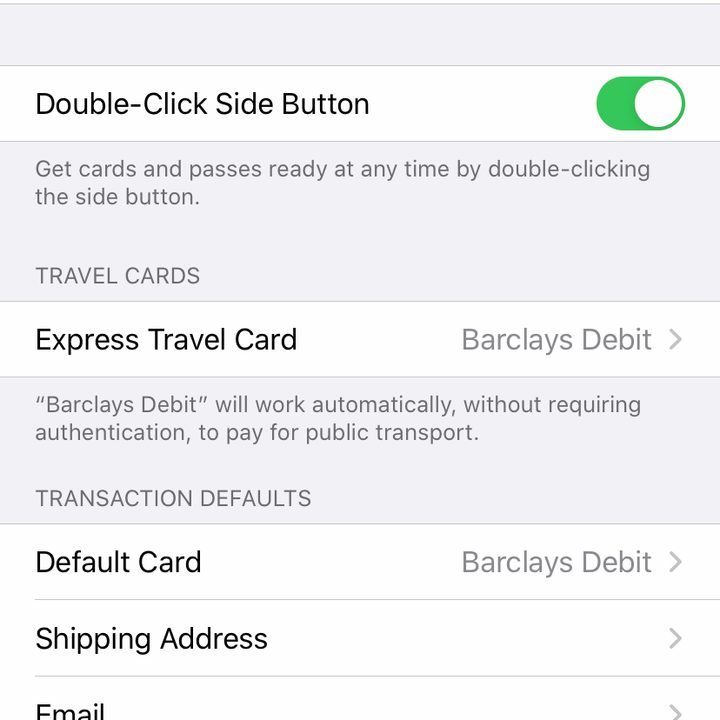 Setting up Apple Pay