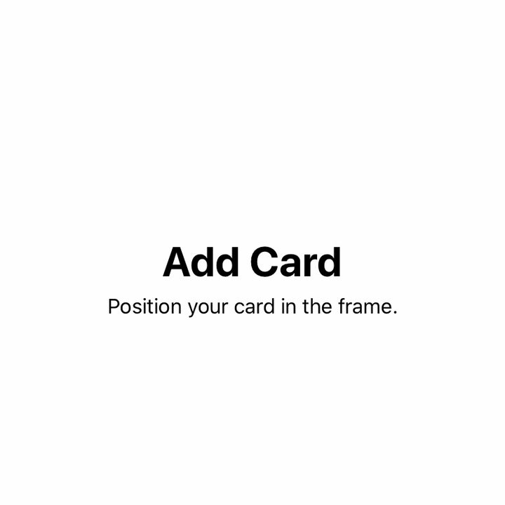 Adding a card