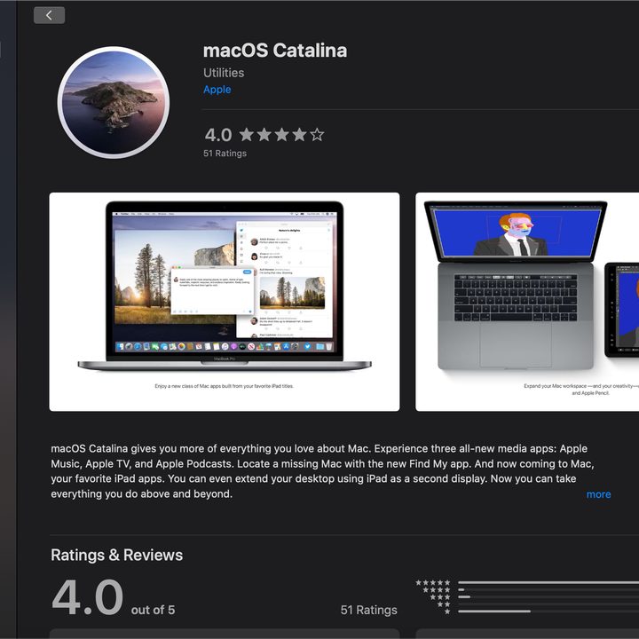Mac App Store Catalina