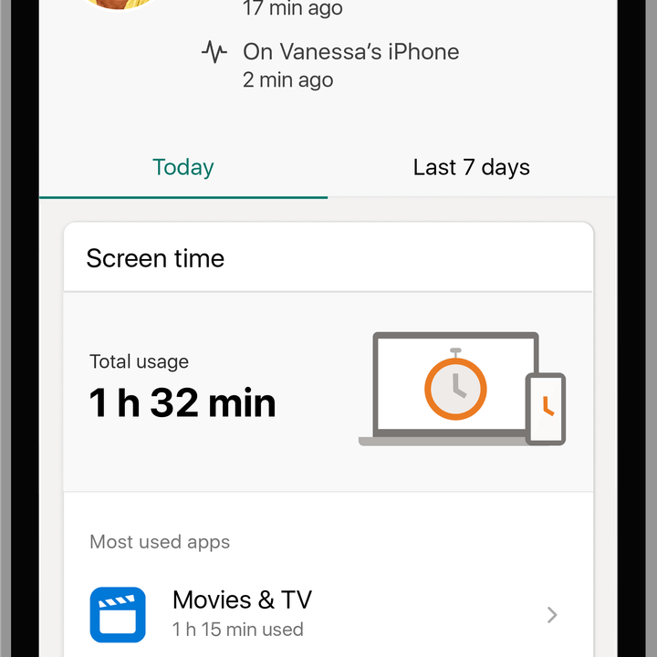 microsoft 365 personal teams for family safety digital on iphone