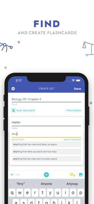 Quizlet flashcards.