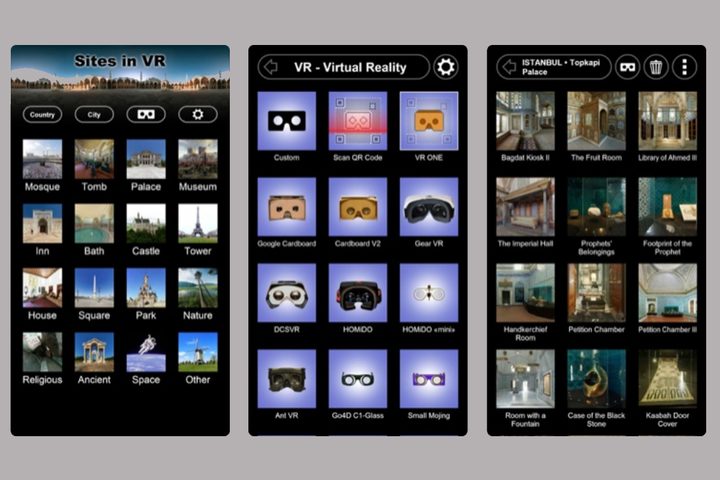 Sites in VR