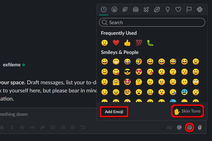 Slack Change Emoji Skin Tone