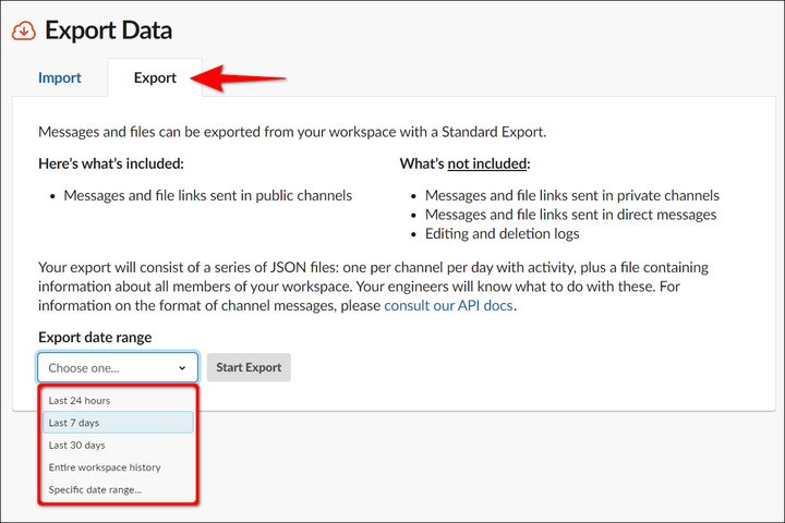 Slack Export Data