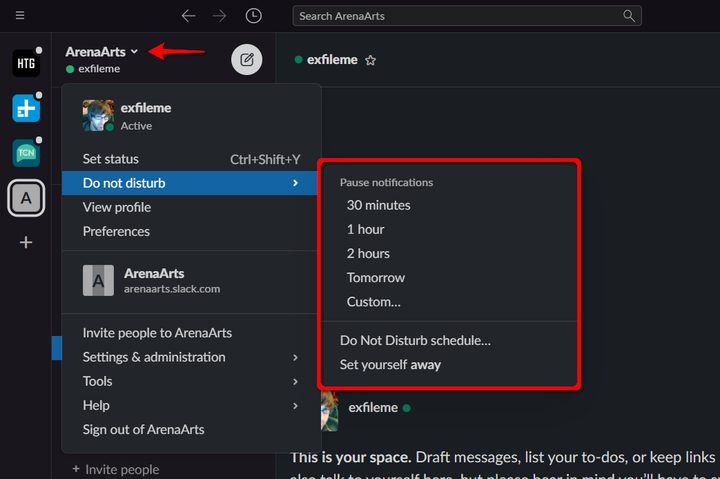 Slack Snooze Notifications