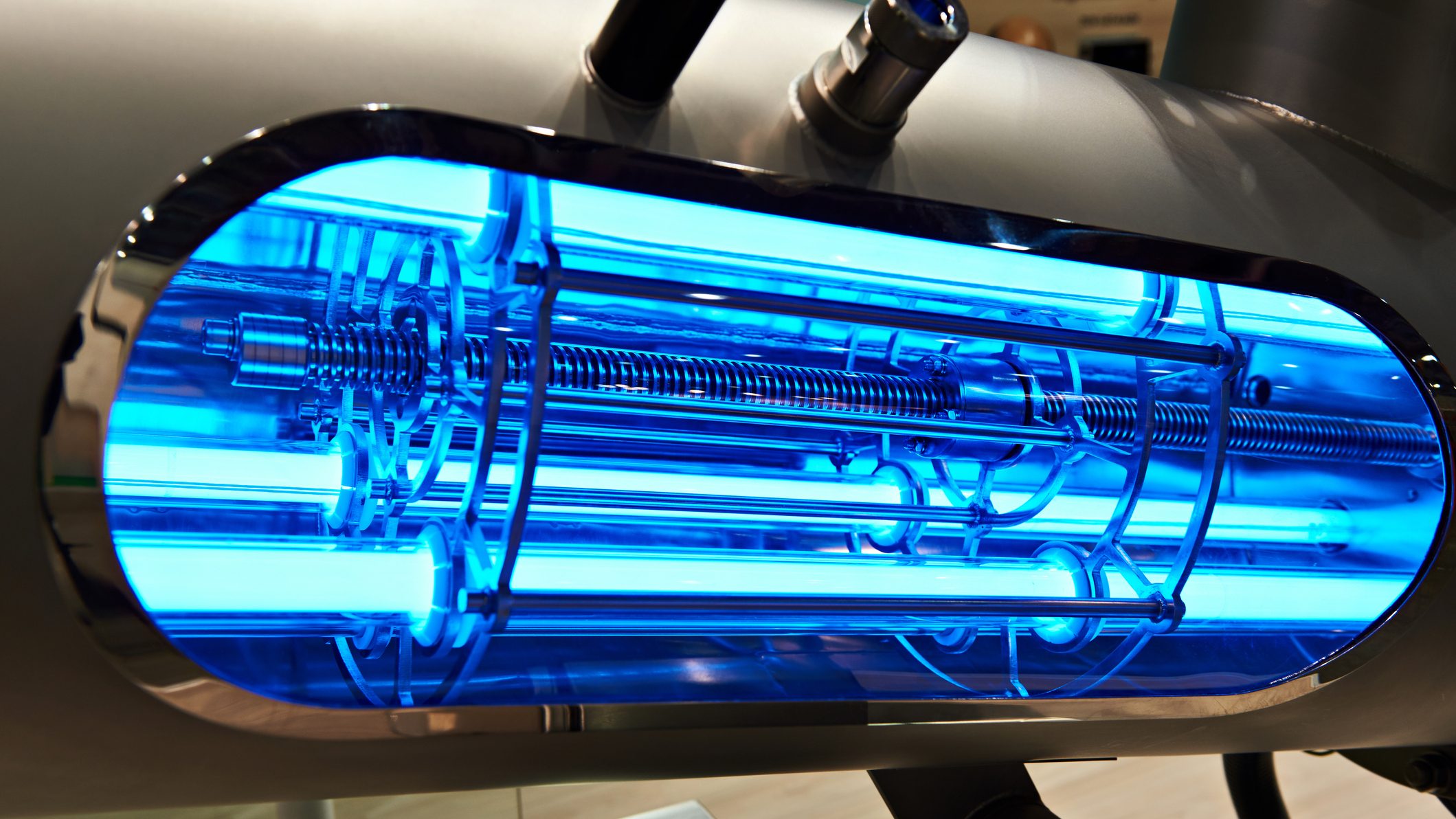 An industrial UV lamp