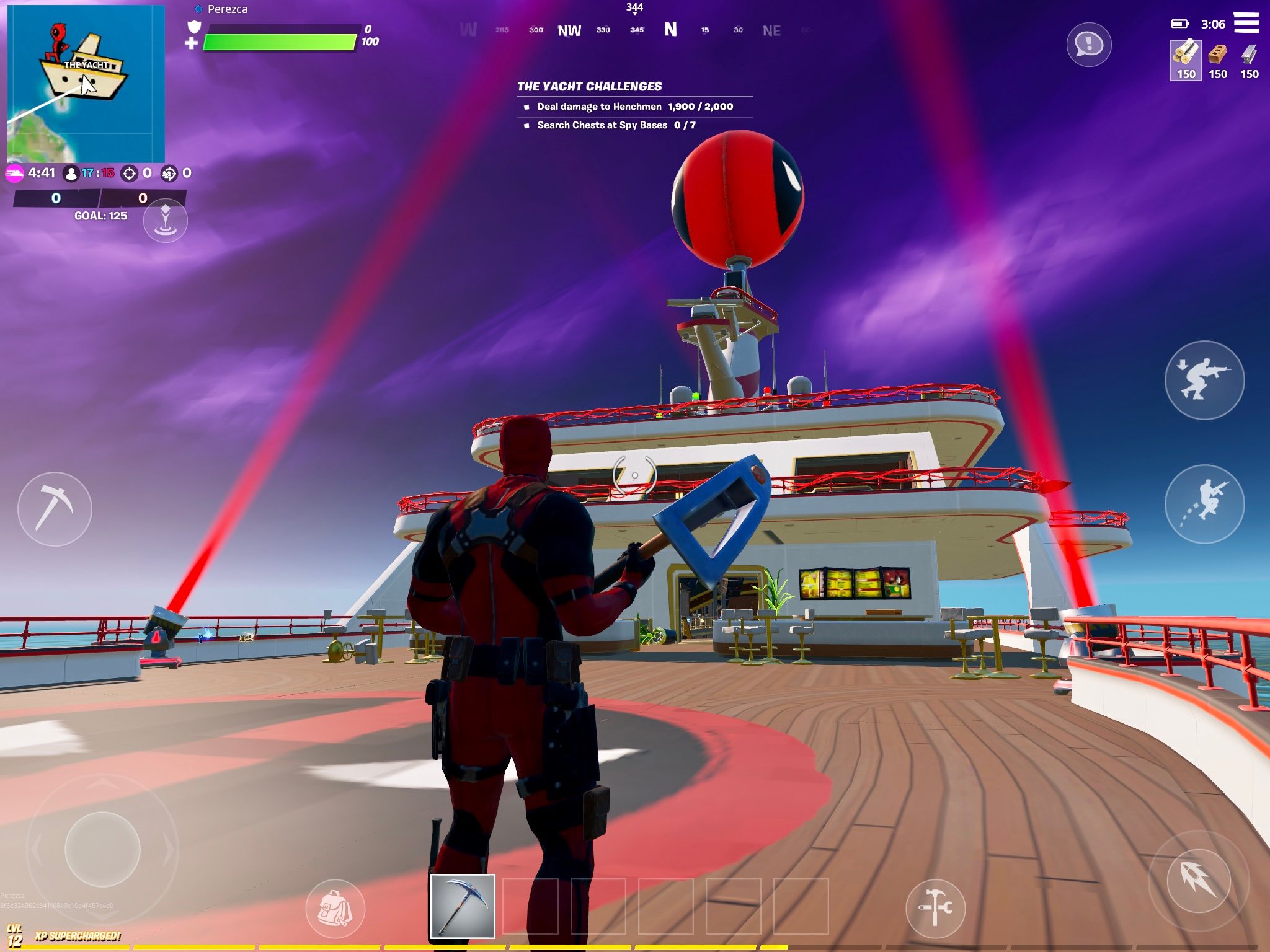 Fortnite Deadpool Yacht
