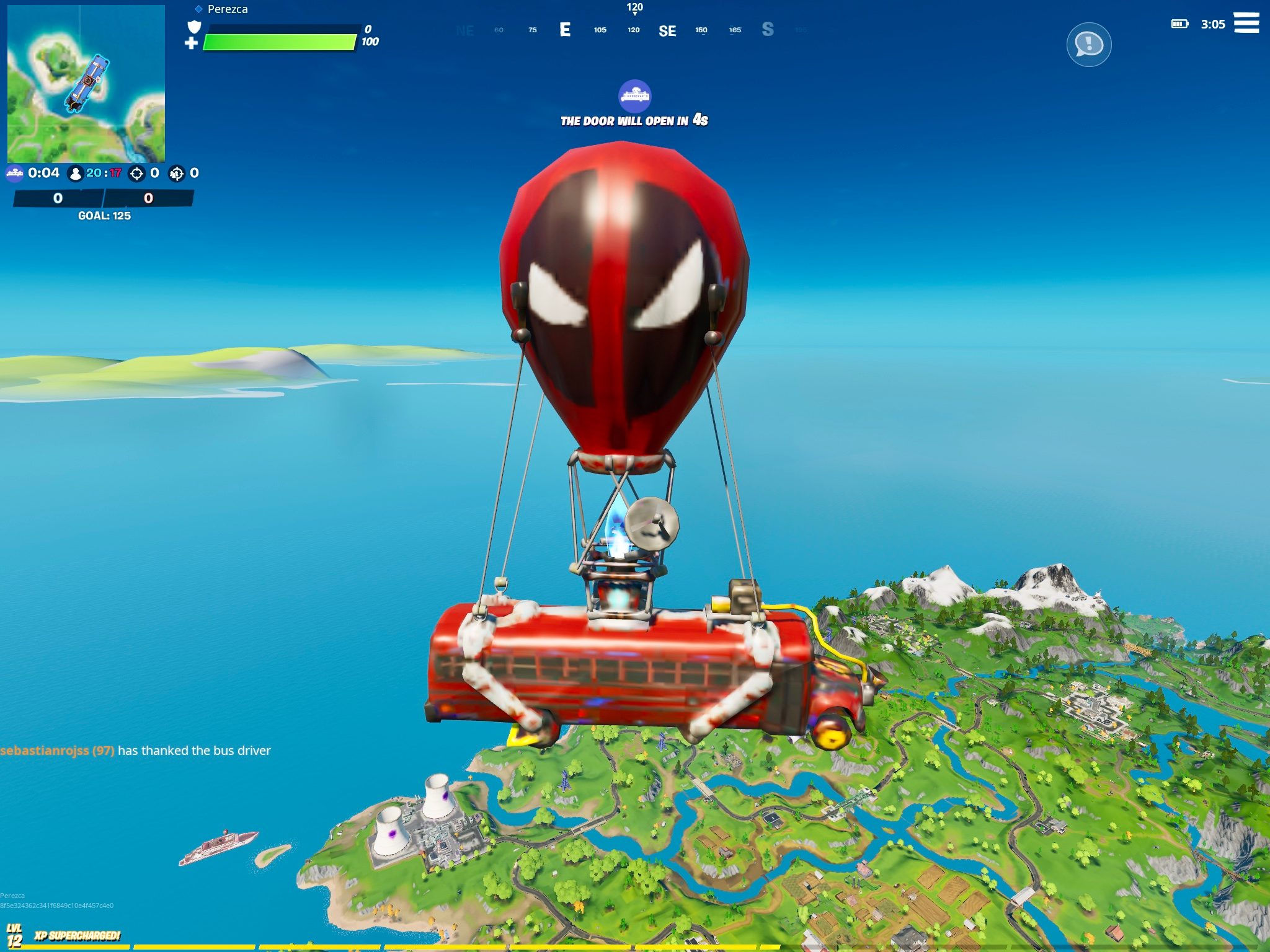Fortnite Deadpool Battle Bus