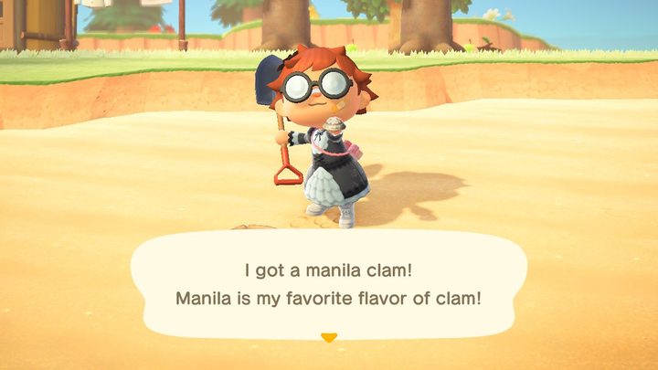 Animal Crossing manila clam bait