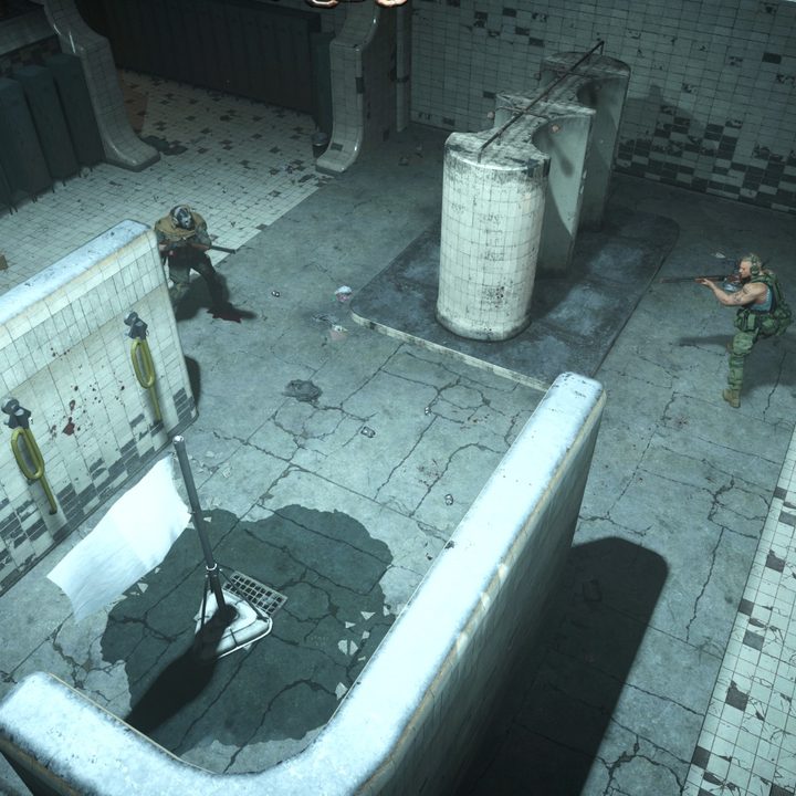 Players in the Gulag in Call of Duty: Warzone.