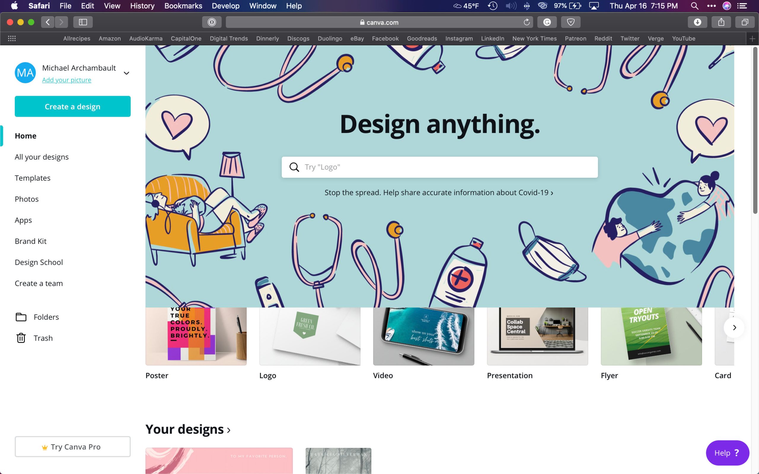 Canva Website