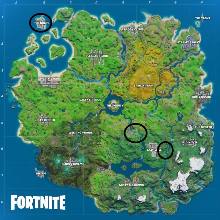 Fortnite S2 Week 7 Locations