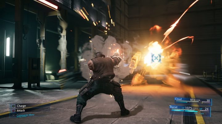 Final Fantasy VII review combat example