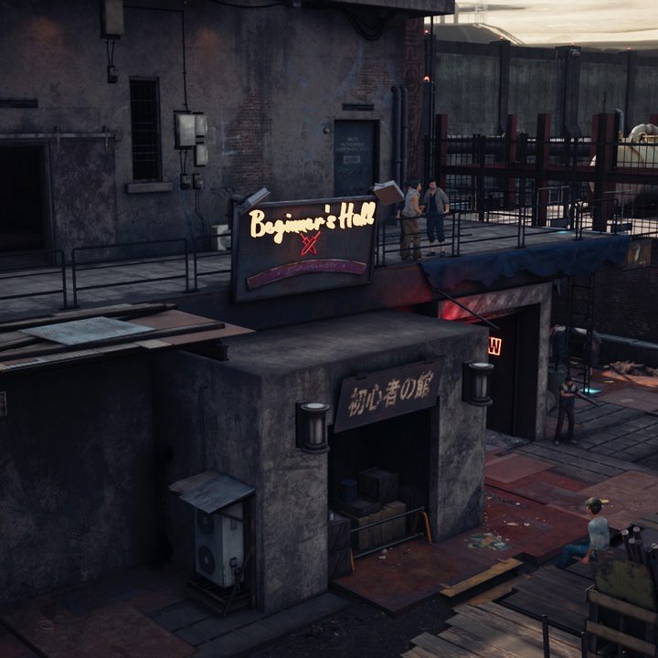 Buildings in Final Fantasy VII's slums.