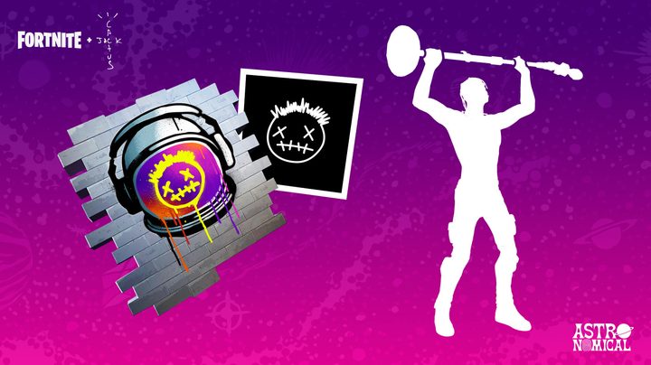 Travis Scott spray and emote in Fortnite