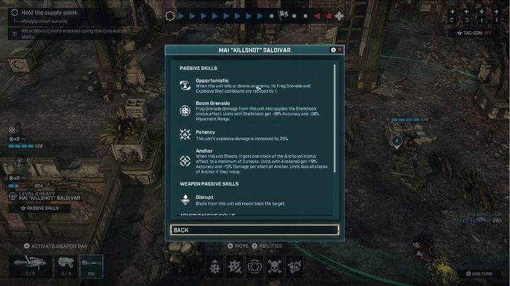 Gears Tactics passive abilities