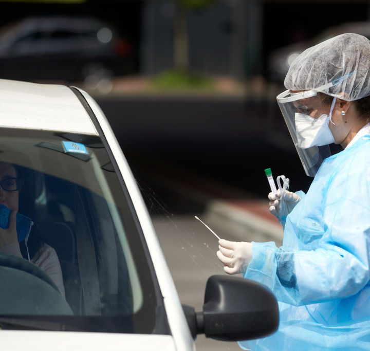 drive-in coronavirus test