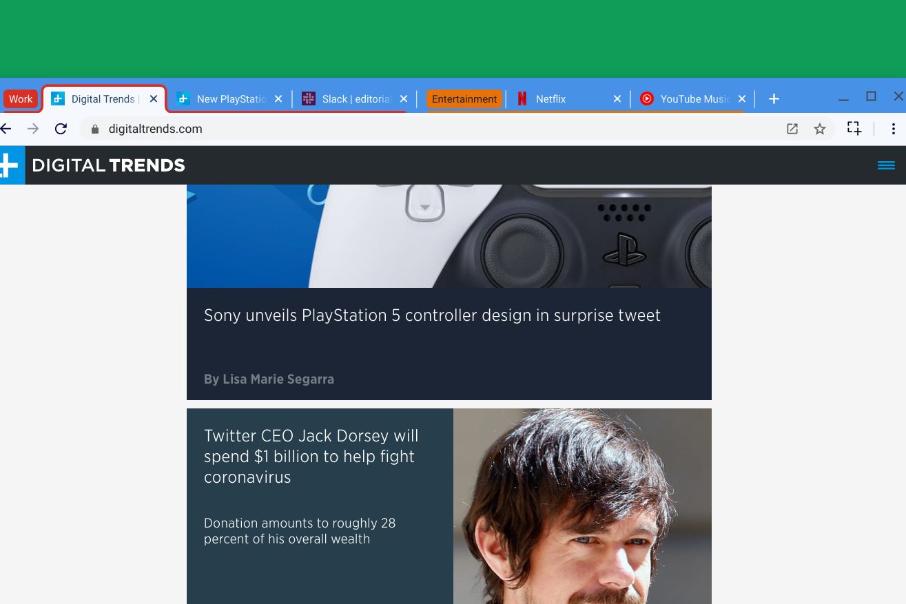 Google Chrome Tab Groups