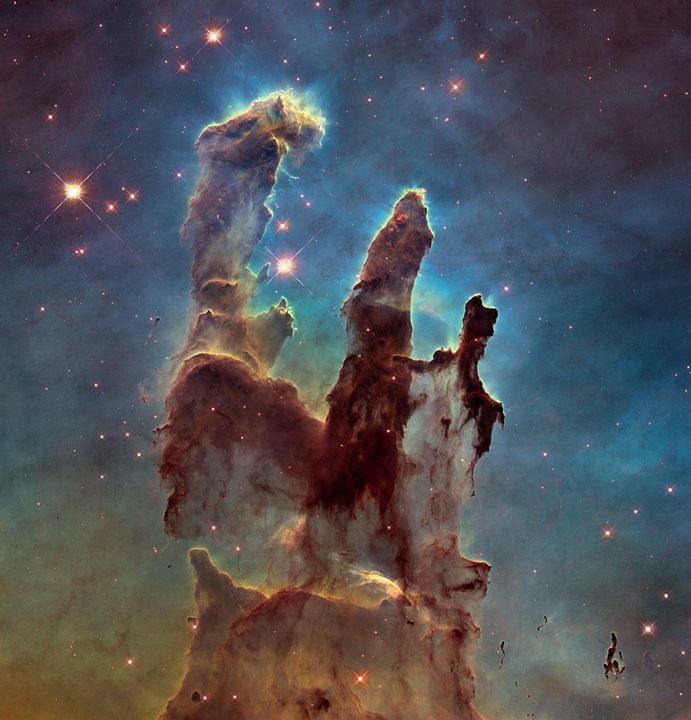 The Pillars of Creation in the Eagle Nebula