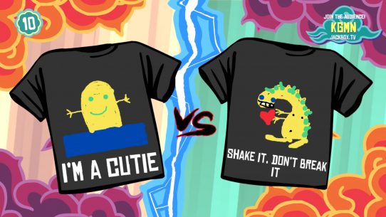 Two shirts battling it out.